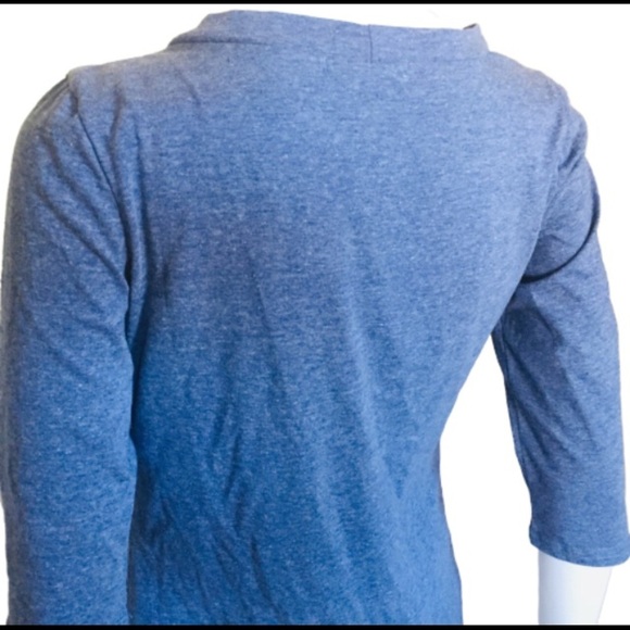 CATWORLD Button Front Cardigan With Pockets & Crop Sleeve Length Denim Blue XS - Picture 5 of 10